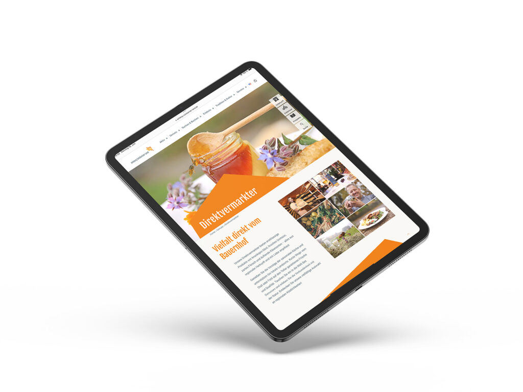 Webdesign für das Amberg-Sulzbacher Land von der Werbeagentur STILAGENT aus Amberg - Responsive auf iPad