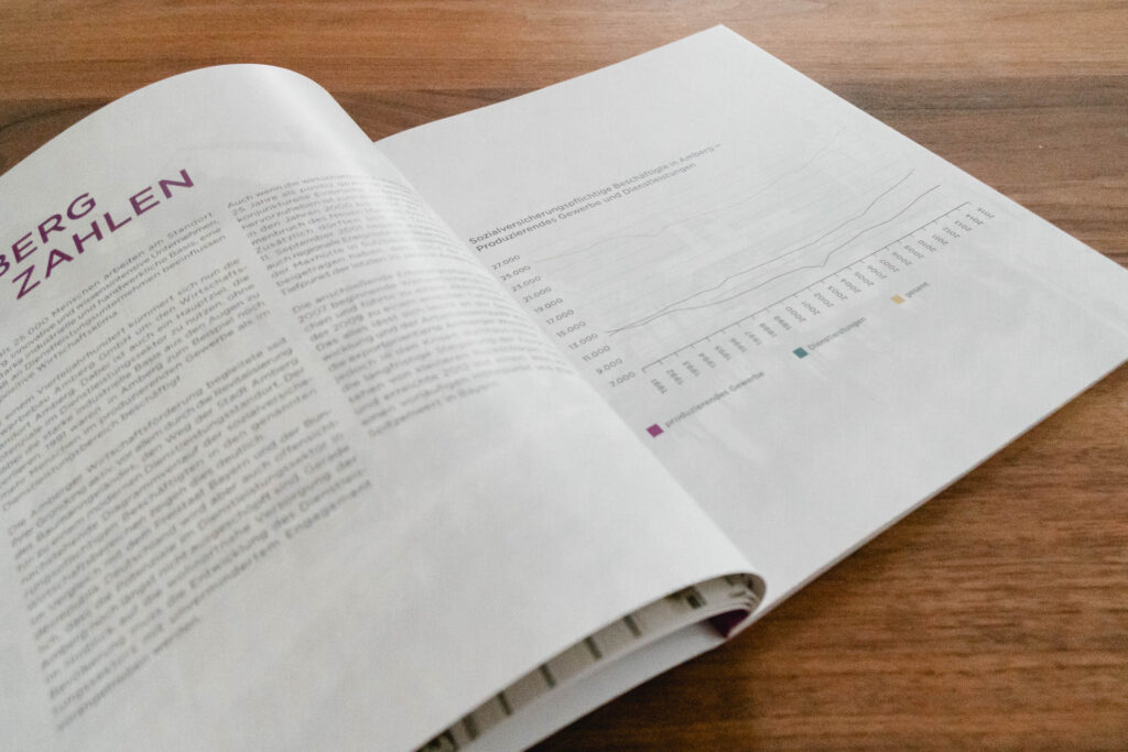 STILAGENT-Werbeagentur-Gestaltung-Broschüre-Wirtschaftsfoerderung-Amberg-09 STILAGENT Grafikdesign Gestaltung der Broschüre für die Gewerbebau Amberg GmbH - Diagramm